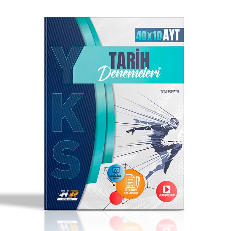 Hız ve Renk Yayınları AYT Tarih 40x10 Denemeleri