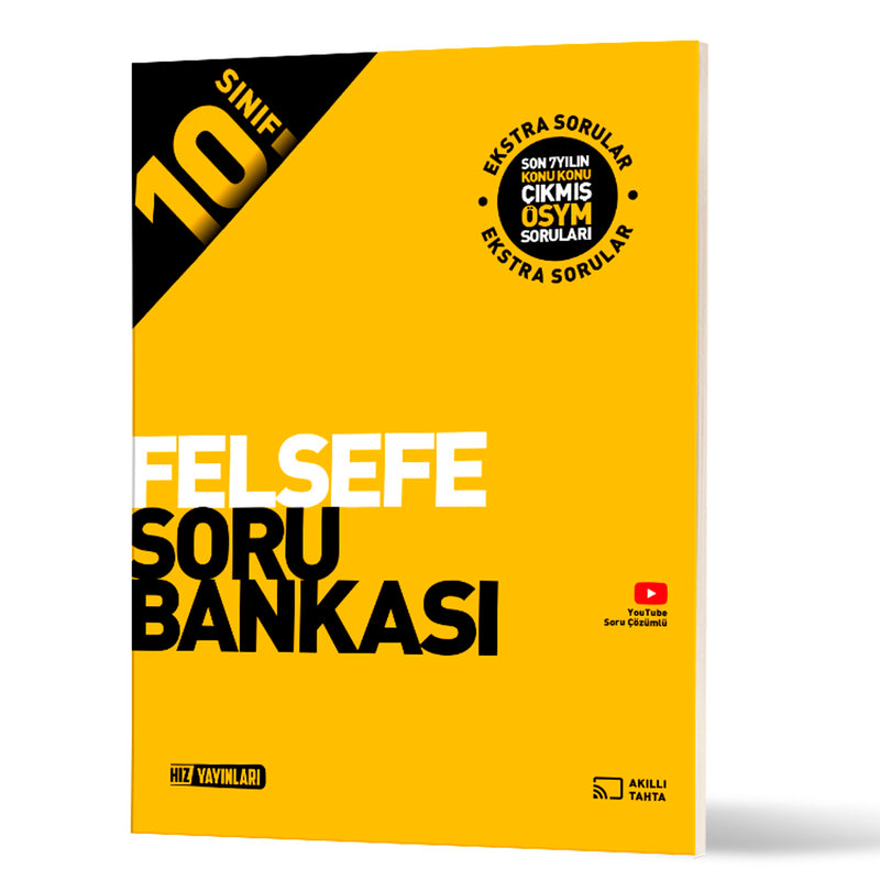 Hız Yayınları 10. Sınıf Felsefe Soru Bankası