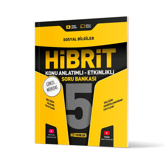 Hız Yayınları 5. Sınıf Hibrit Sosyal Bilgiler Soru Bankası
