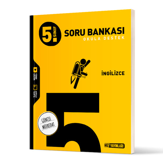Hız Yayınları Ortaokul 5. Sınıf İngilizce Soru Bankası Test Kitabı
