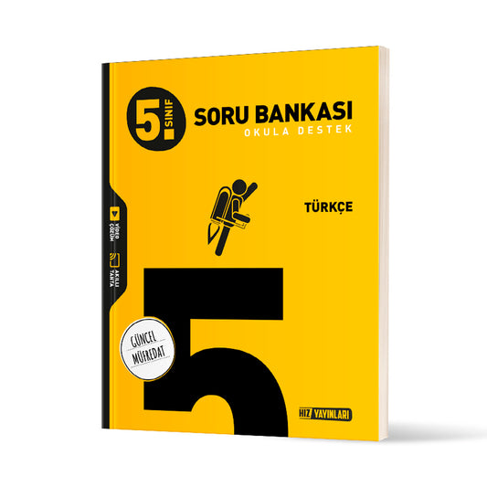 Hız Yayınları Ortaokul 5. Sınıf Türkçe Soru Bankası Test Kitabı
