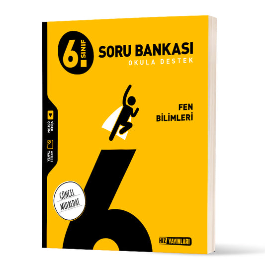 Hız Yayınları Ortaokul 6. Sınıf Fen Bilimleri Soru Bankası Test Kitabı