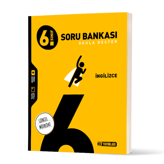 Hız Yayınları Ortaokul 6. Sınıf İngilizce Soru Bankası Test Kitabı