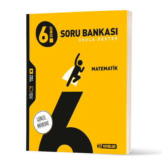 Hız Yayınları Ortaokul 6. Sınıf Matematik Soru Bankası Test Kitabı