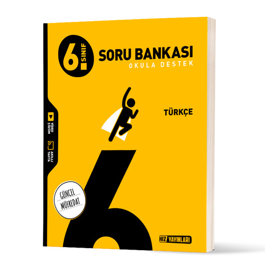 Hız Yayınları Ortaokul 6. Sınıf Türkçe Soru Bankası Test Kitabı