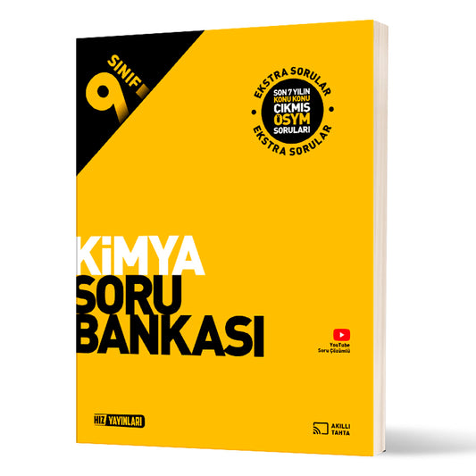 Hız Yayınları 9. Sınıf Lise 1 Kimya Soru Bankası Test Kitabı