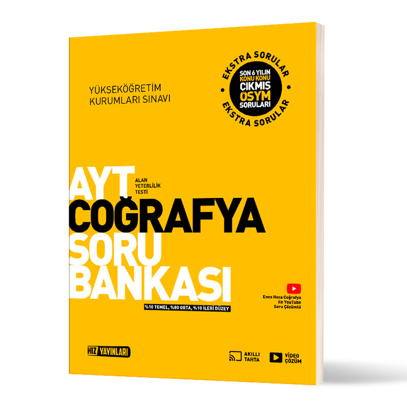 Hız Yayınları AYT Coğrafya Soru Bankası