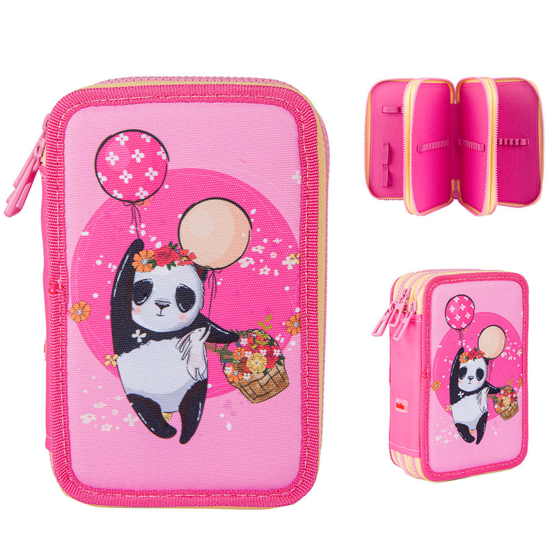 Hoalaa Panda 3 Katlı Kalem Çantası