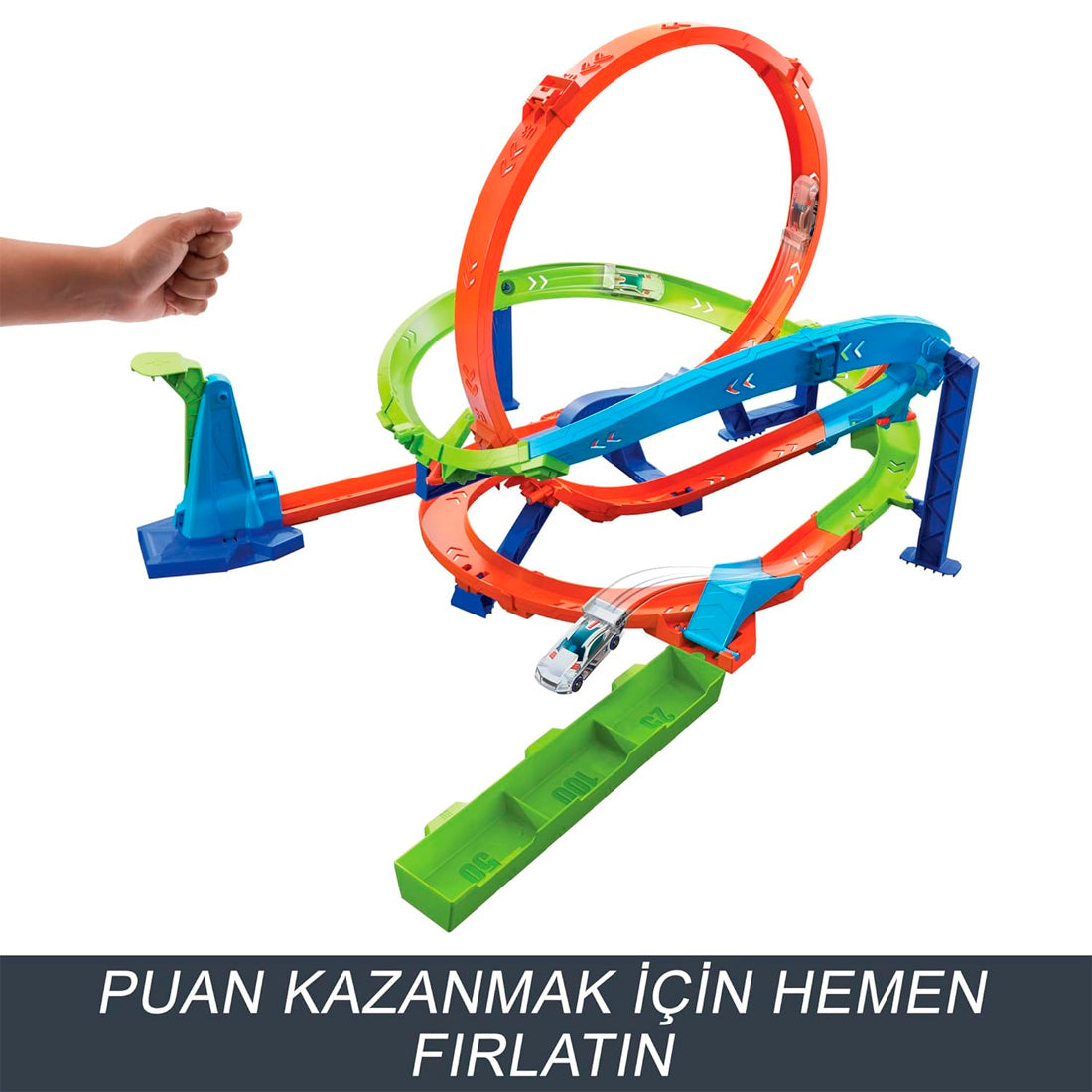 Hot Wheels Bumerang Çemberli Yarış Pisti HTK16