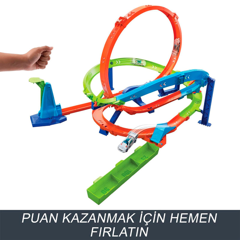 Hot Wheels Bumerang Çemberli Yarış Pisti HTK16