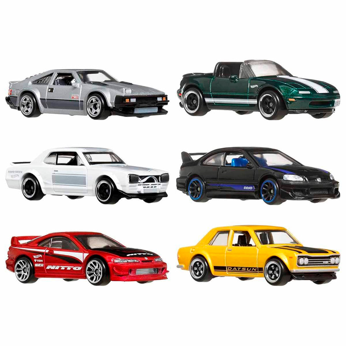 Hot Wheels Japon Temalı 1:64 6’lı Araba Seti JBY77