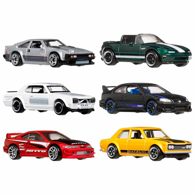 Hot Wheels Japon Temalı 1:64 6’lı Araba Seti JBY77