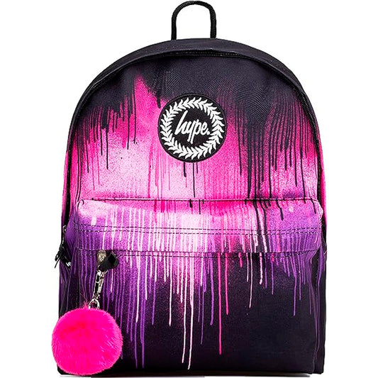 Hype Mor Pembe Drip Kız Çocuk Sırt Çantası