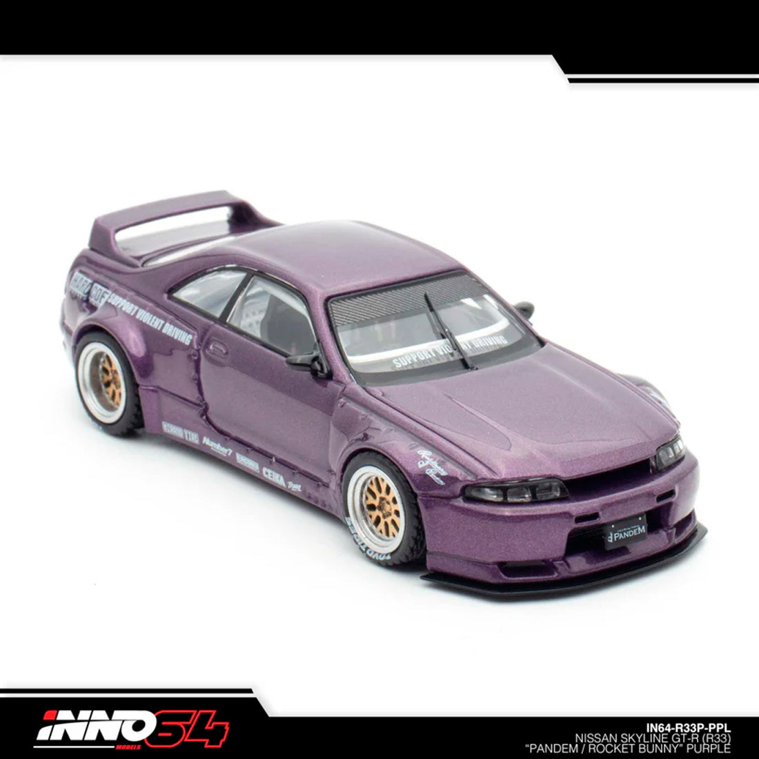 Inno Nissan Skyline Gt-R (R33) Pandem Rocket Bunnyin64-R33P-Ppl