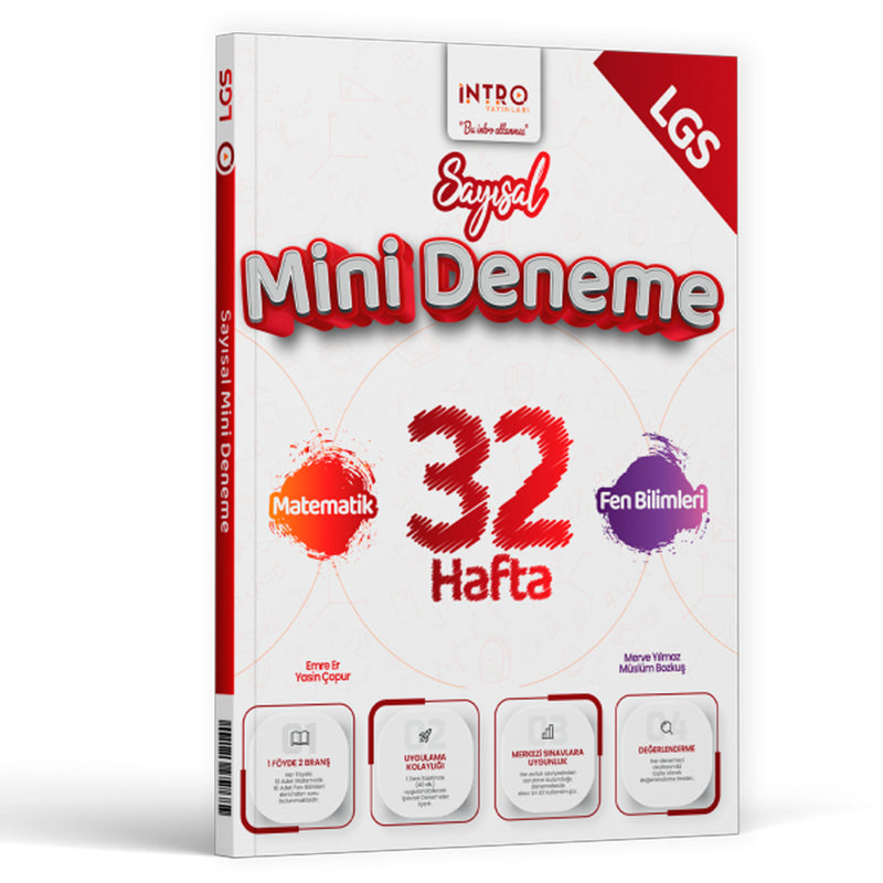İntro Yayınları 8. Sınıf Sayısal 32 Hafta Mini Deneme