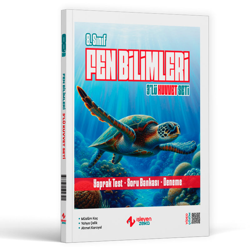 İşleyen Zeka Yayınları 8. Sınıf Fen Bilimleri 3 Lü Kuvvet Serisi Soru Bankası