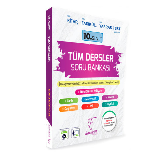 Karekök Yayınları 10. Sınıf Tüm Dersler Soru Bankası