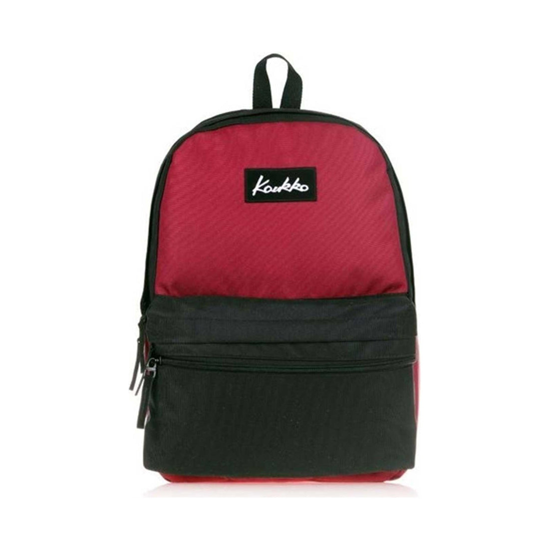 Kaukko Basic Colors Bordo Siyah Unisex Sırt Çantası