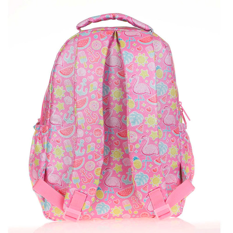 Kaukko Kids&Love Kız Çocuk Aynalı Simli Flamingo Sırt Çantası