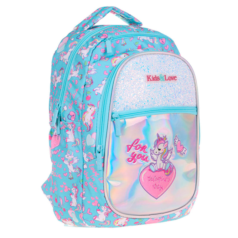 Kaukko Kids&Love Kız Çocuk Aynalı Taşlı Unicorn Sırt Çantası