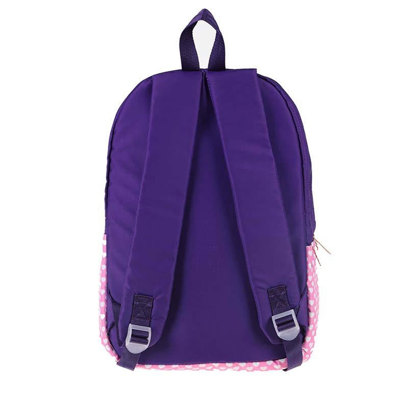 Kaukko Soft Stripe Mor Kız Çocuk Sırt Çantası