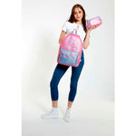 Kaukko Sparkle Duble Pembe Sırt Çantası