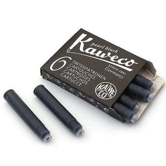 Kaweco 6'lı Siyah Kartuş - Dolma Kalem Yedek Mürekkep Kartuşu