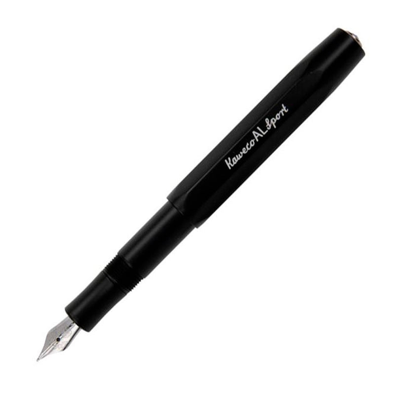 Kaweco Al Sport Siyah Medium Uç Dolma Kalem - Yumuşak Yazım, İmza ve Hediyelik Kalem