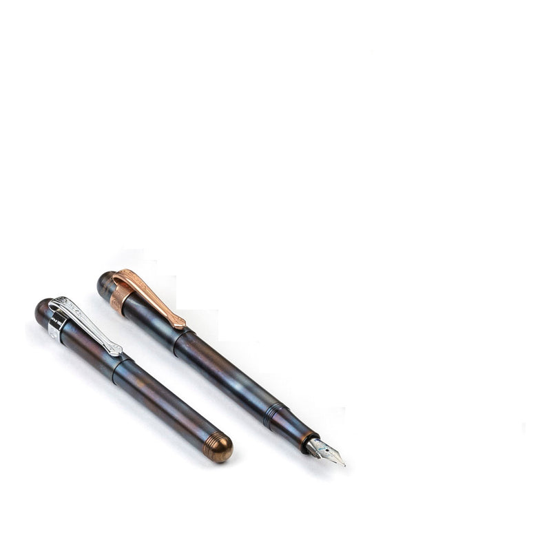 Kaweco Liliput M Uç Fireblue Stainless Steel Dolma Kalem - Prestijli İmza, Hediyelik ve Yumuşak Yazım Kalemi