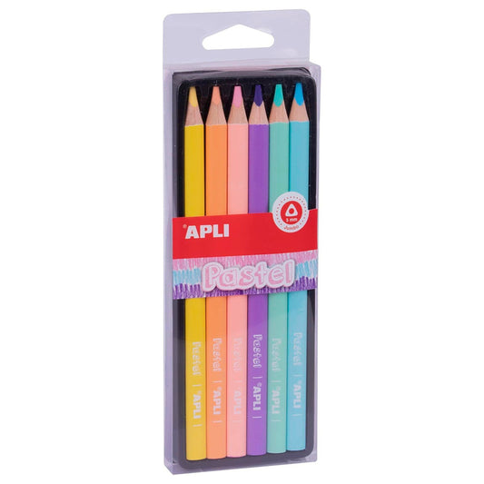 Kikkerland Kalem-Apli Pastel 6 Renk Boya Kalem