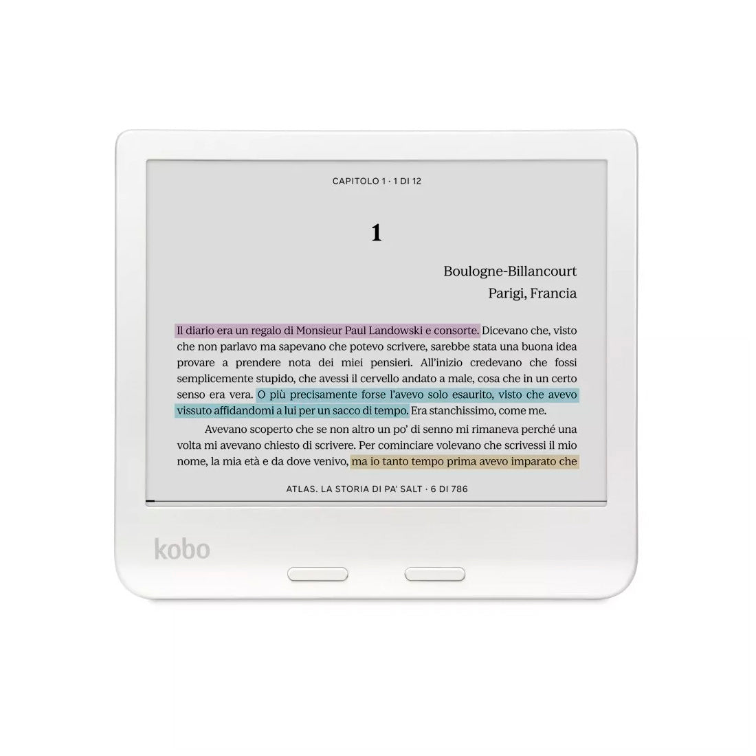 Kobo Libra Colour E-Rdr, Beyaz