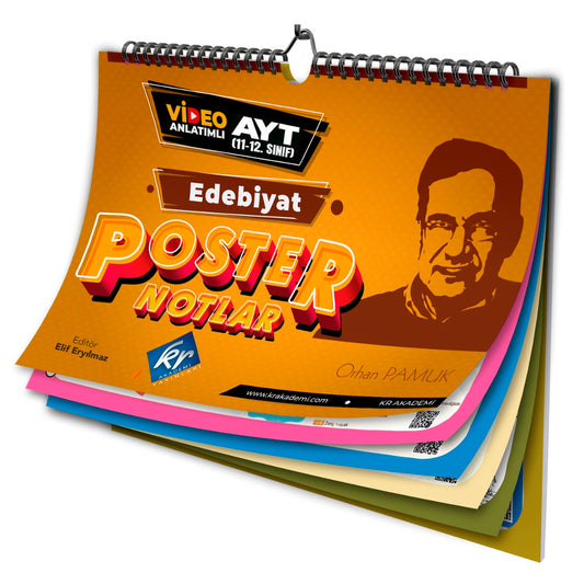 Kr Akademi AYT Edebiyat Poster Notlar
