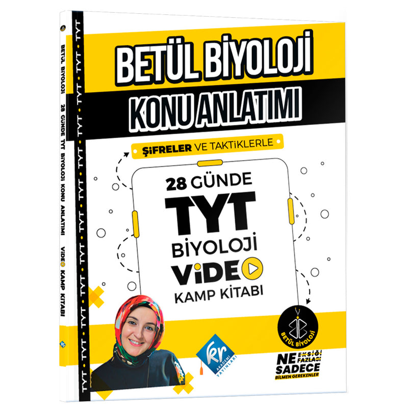 Kr Akademi Yayınları Betül Hoca 28 Günde TYT Biyoloji Konu Anlatımı Video Kamp Kitabı