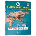 Kr Akademi Yayınları Coğrafyanın Kodları Dünya Haritaları Çalışma Defteri ve Soru Bankası