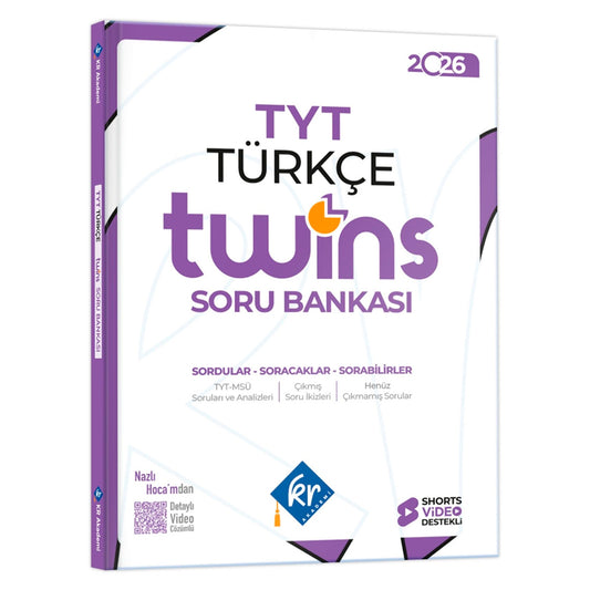 KR Akademi Yayınları TYT Twins Türkçe Soru Bankası