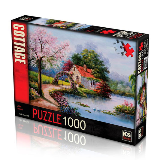 Ks Games 1000 Parça Lake House Yetişkin Puzzle