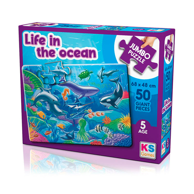 Ks Games Life In The Ocean Bo 50 Parça Çocuk Puzzle
