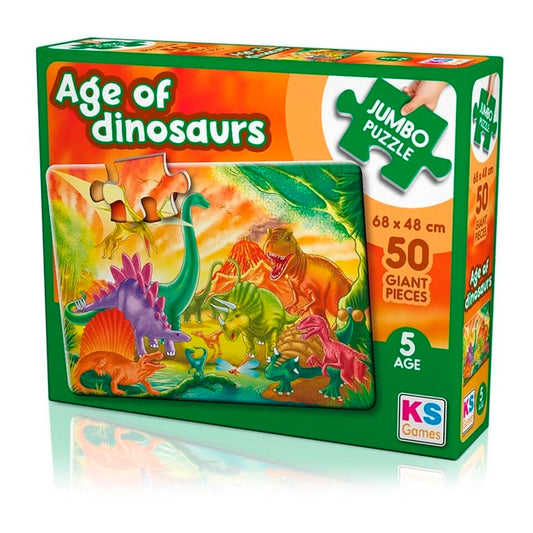 Ks Games The Age Of Dinosaurs 50 Parça Çocuk Puzzle