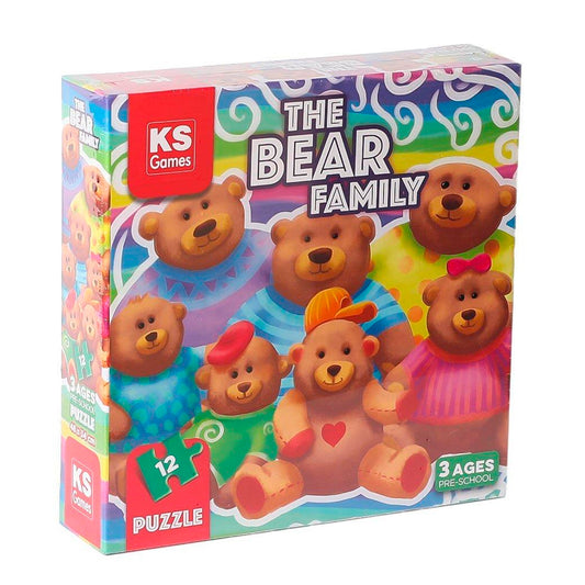 Ks Games The Bear Family Çocuk Puzzle 0-25 Parça