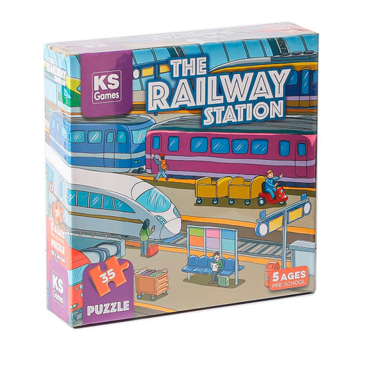 Ks Games The Railway Station 0-25 Parça Çocuk Puzzle