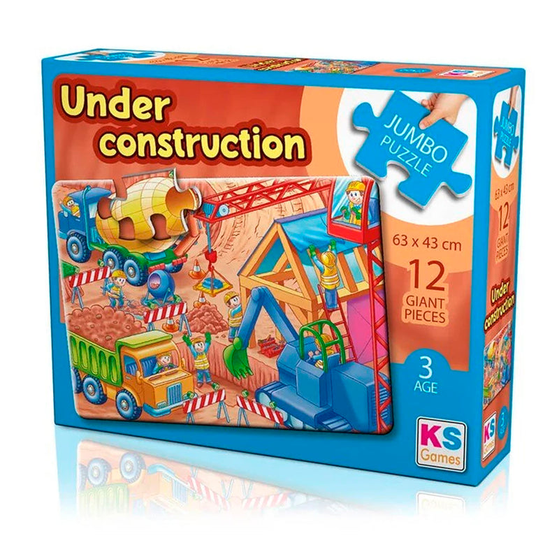 Ks Games Under Construction 12 Parça Jumbo Çocuk Puzzle