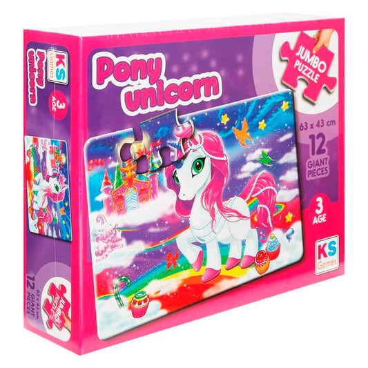 Ks Games Unicorn Jumbo Çocuk Puzzle 12 Parça