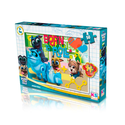 Ks Puzzle Puppy Dog Pals Çocuk 50 Parça Puzzle