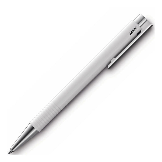 Lamy Logo Mplus Parlak Beyaz Tükenmez Kalem - Hediyelik, Ofis, İmza ve Yumuşak Yazım Kalemi