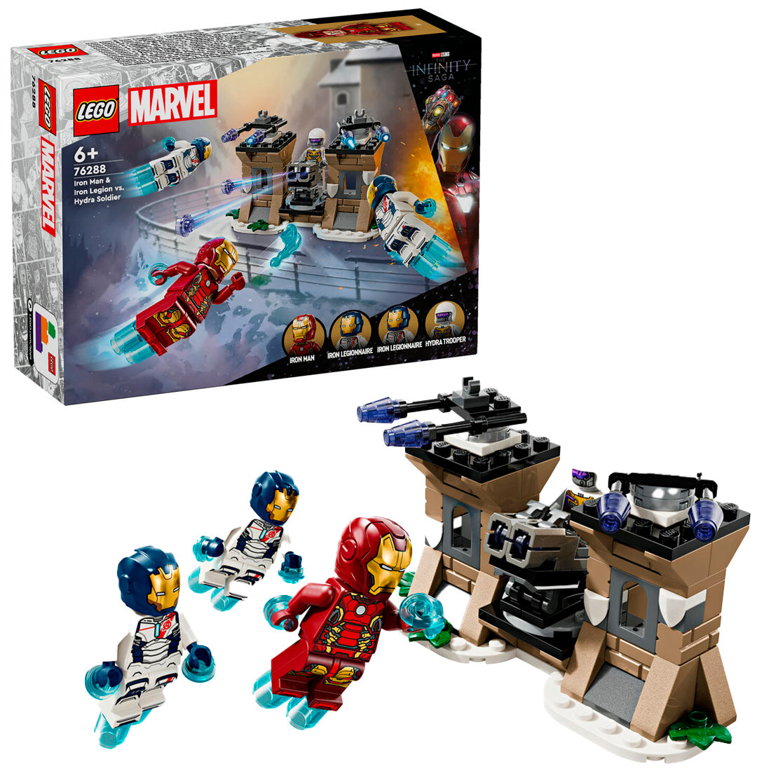Lego Marvel İron Man ve İron Ordusu Hydra Soldier'a Karşı 76288