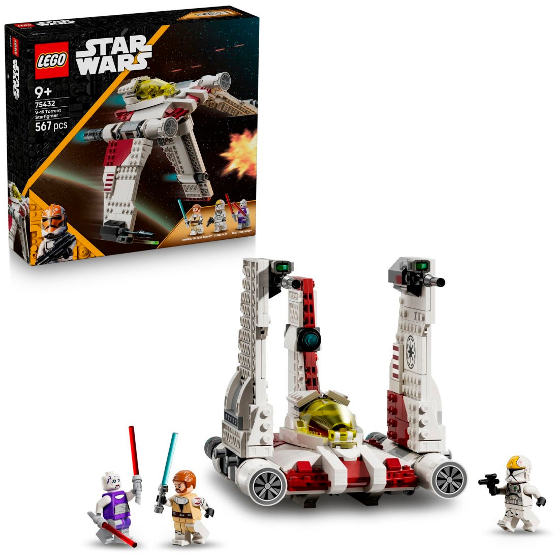 Lego Starwars V-19 Torrent Starfighter-3 75432
