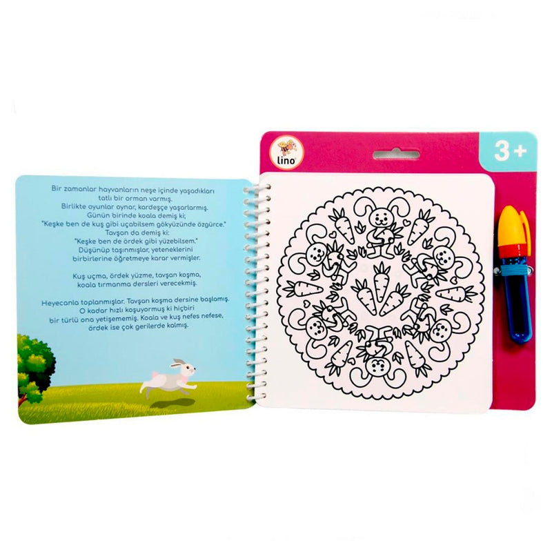 Lino Aqua Magic Book Mandala Sihirli Boyama Tfl-1003