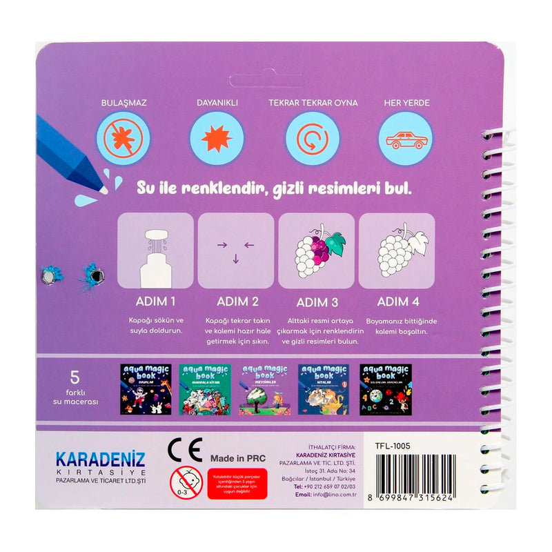 Lino Aqua Magic Book Mevsimler Sihirli Boyama Tfl-1005