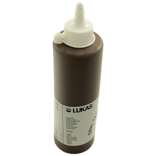 Lukas Cryl Terzia Umber 500 ml Akrilik Boya - Profesyonel Sanat ve Hobi Malzemesi