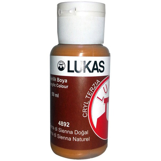 Lukas Terra Di Sienna Doğal Akrilik Boya 50 ml - Sanatsal Resim ve Tuval Boyası